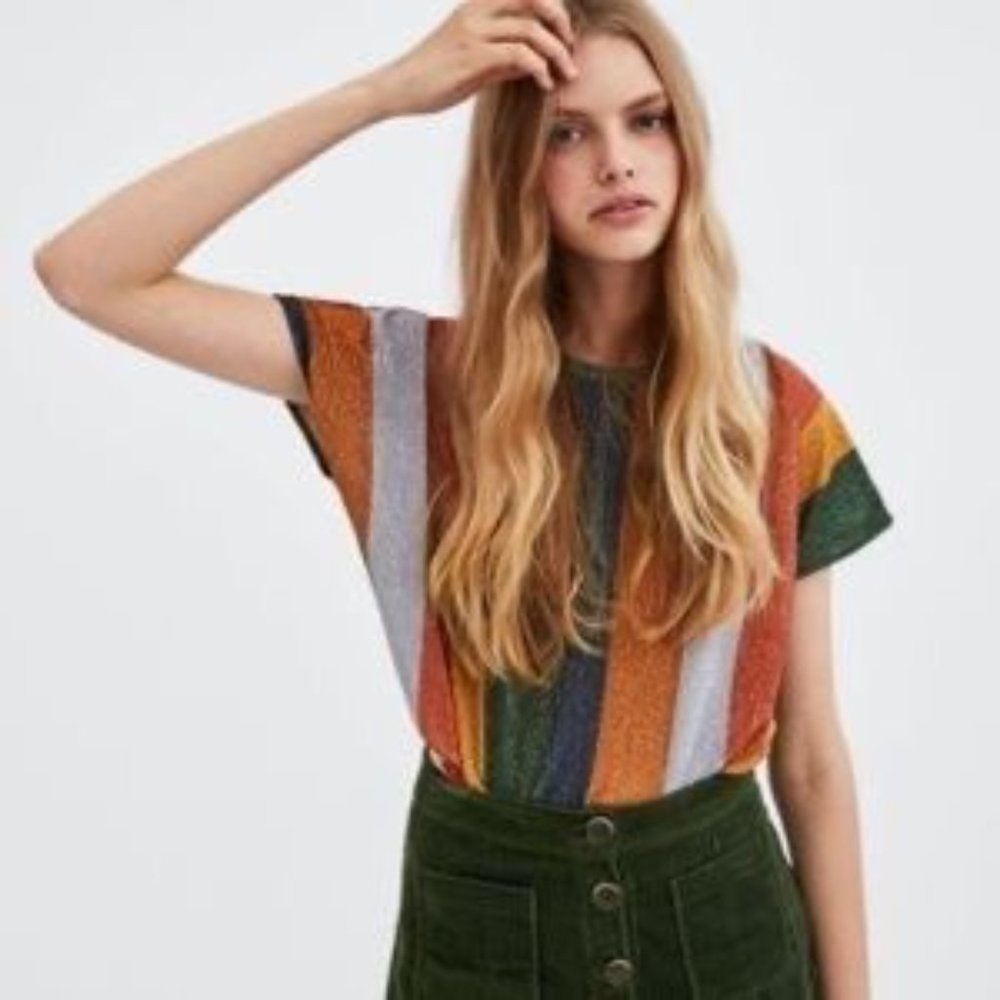Fabulous Striped Multicolored Zara Crop Top